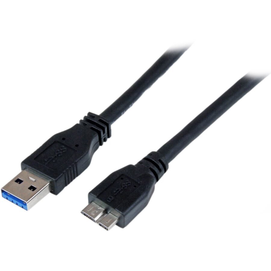 StarTech.com USB3CAUB1M USB cable USB 3.2 Gen 1 (3.1 Gen 1) 39.4" (1 m) USB A Micro-USB B Black