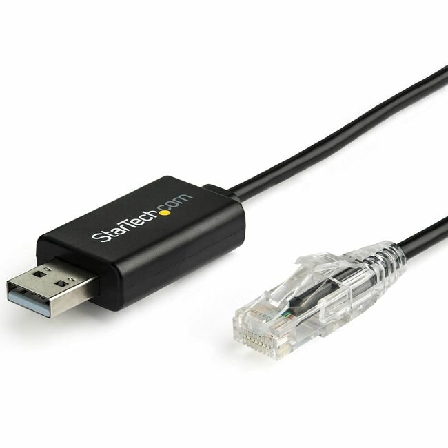 StarTech.com ICUSBROLLOVR cable gender changer RJ-45 USB 2.0 Type-A Black