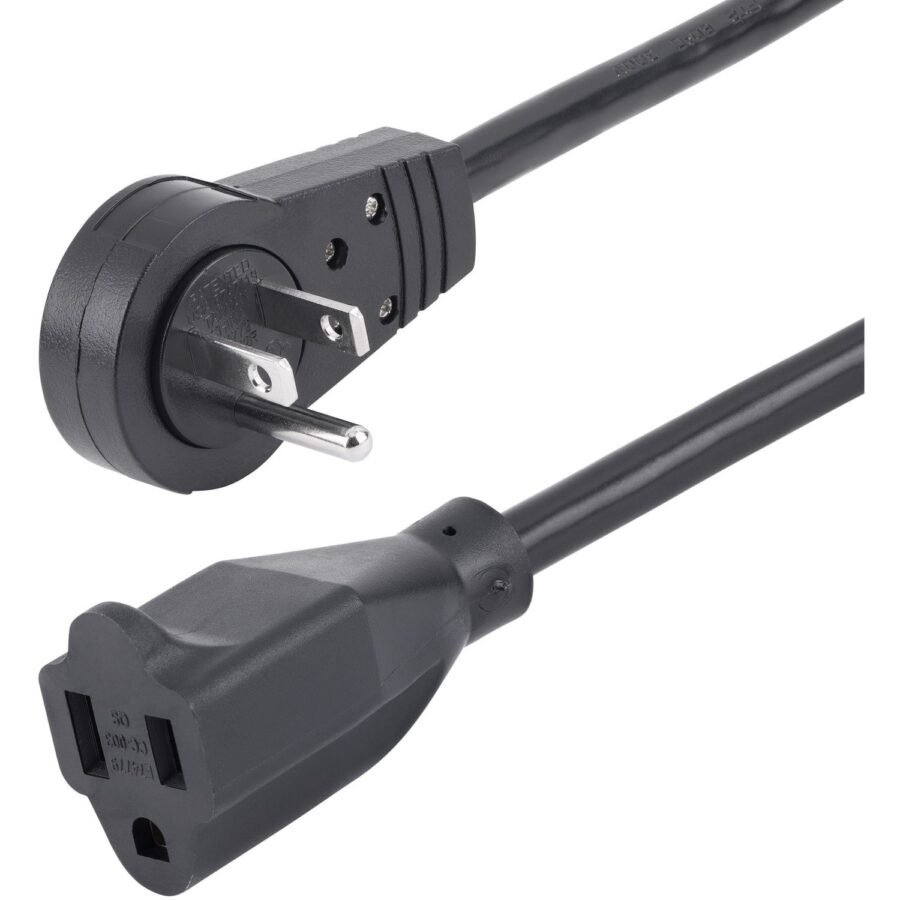 StarTech.com RTPAC1016 power cable Black 70.9" (1.8 m) NEMA 5-15P NEMA 5-15R