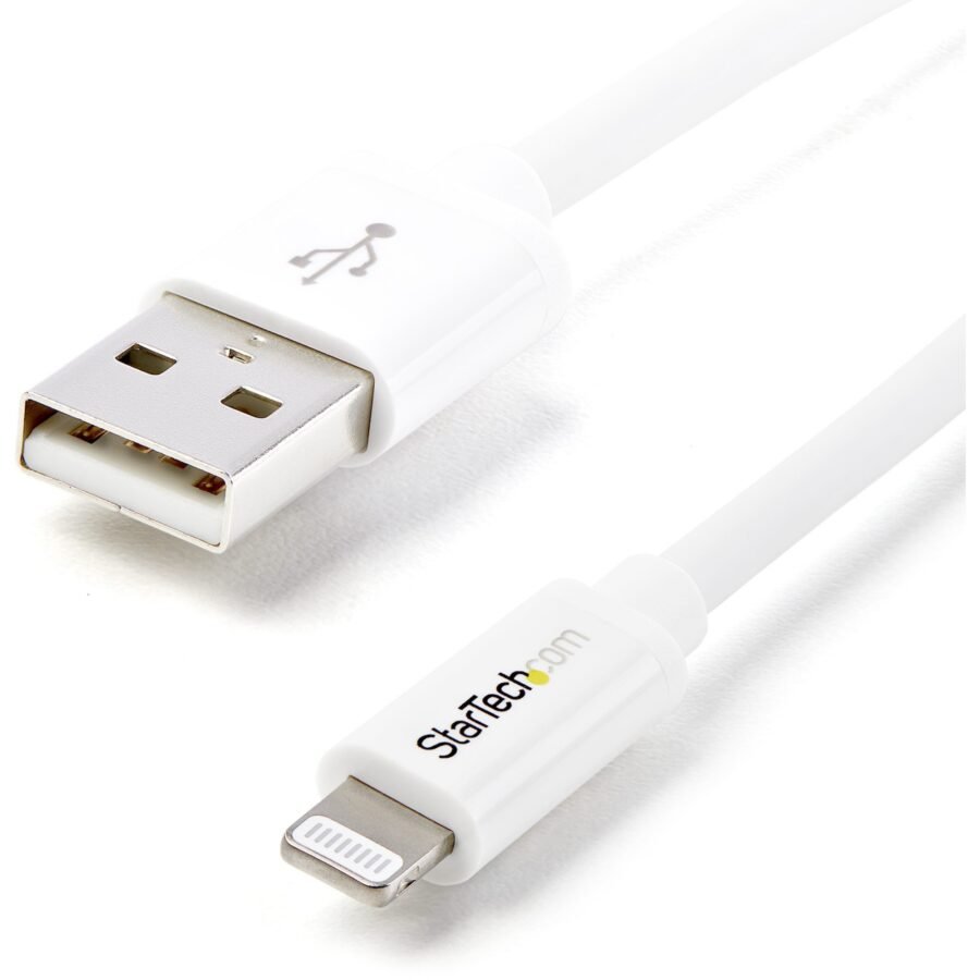StarTech.com USBLT1MW lightning cable 39.4" (1 m) White