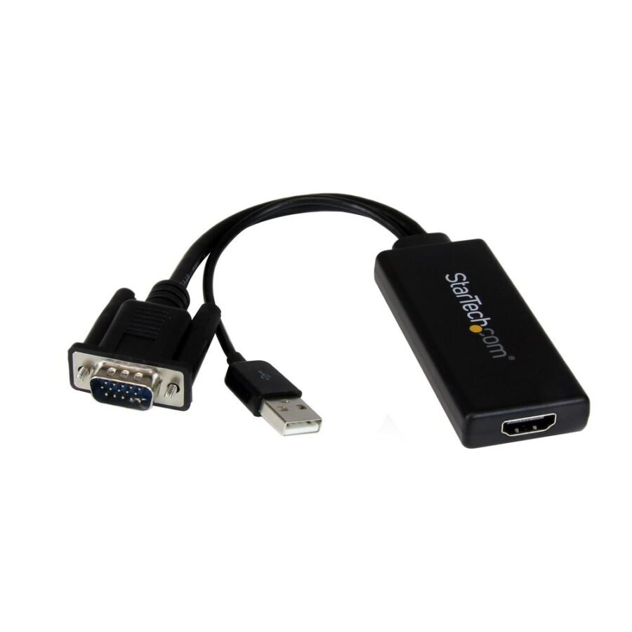 StarTech.com VGA2HDU video cable adapter Black