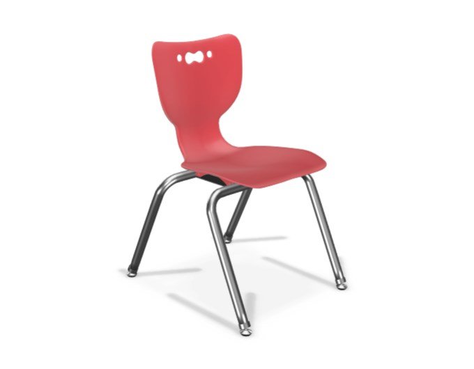 MooreCo Hierarchy Hard seat Hard backrest Red Chrome