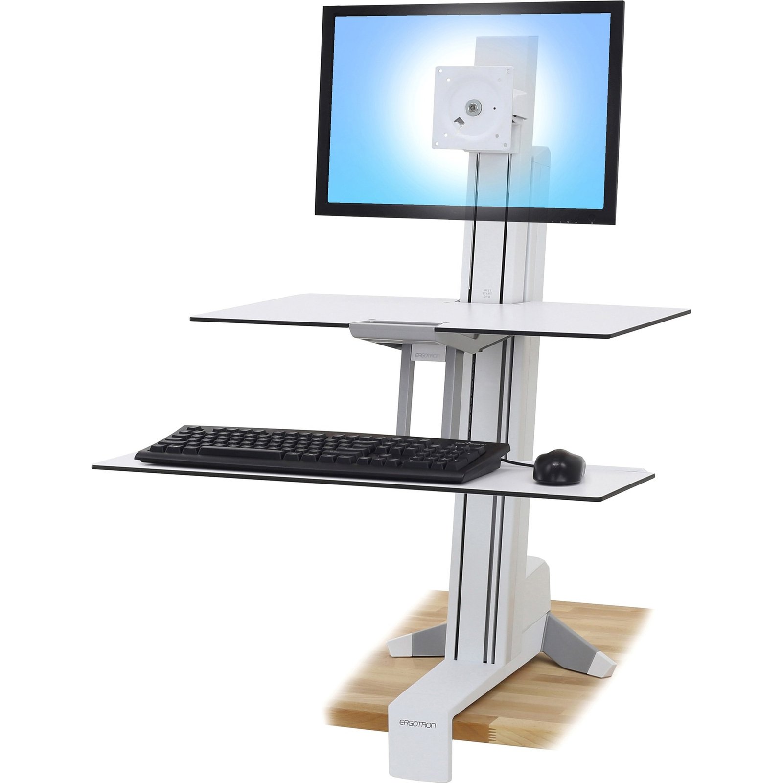 Ergotron WorkFit-S White PC Multimedia stand
