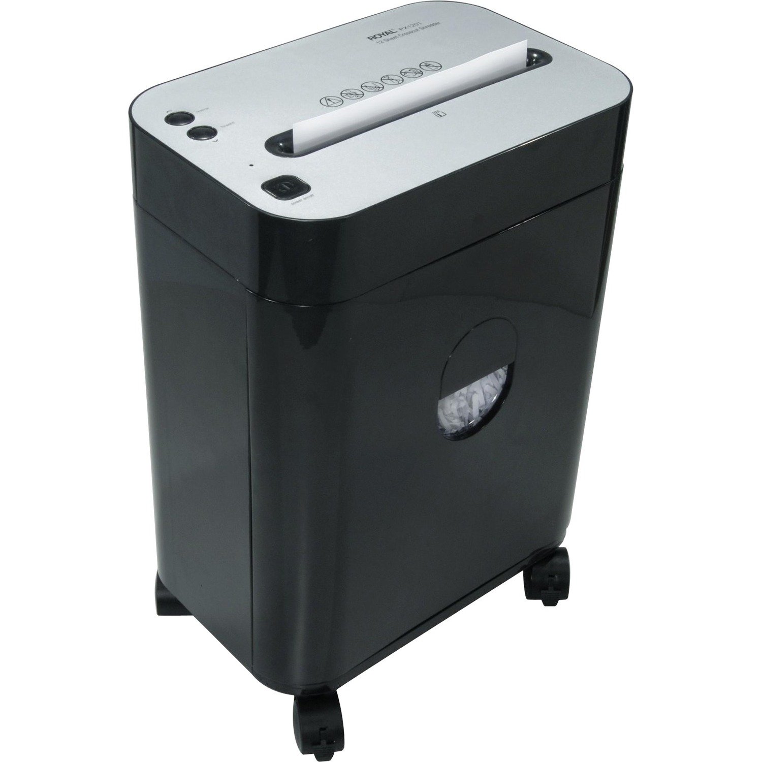 Royal PX1201 paper shredder Cross shredding Black, Silver