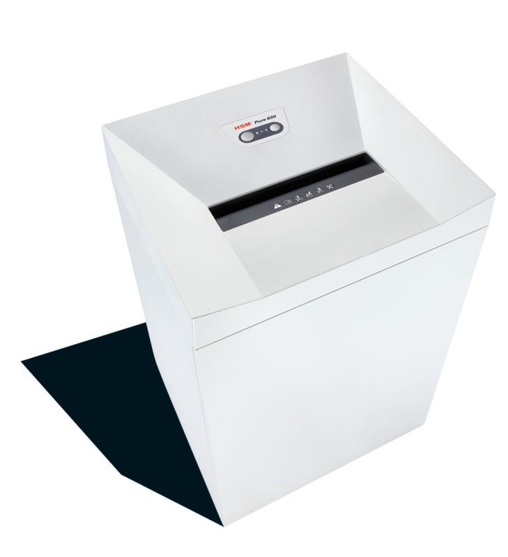 HSM Pure 630 paper shredder Cross shredding 0.187" (4.76 mm) White