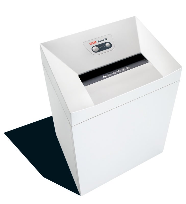 HSM Pure 530 paper shredder Strip shredding 0.25" (6.35 mm) White