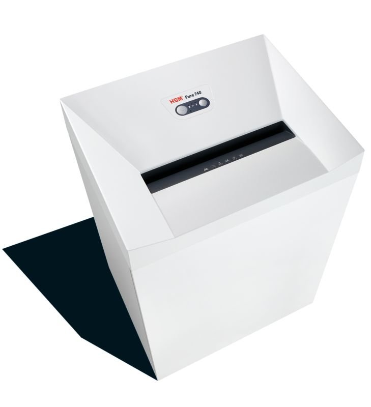 HSM Pure 740 paper shredder Strip shredding 0.25" (6.35 mm) Anthracite,White