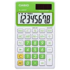 Casio SL-300VC calculator Pocket Display Green, White