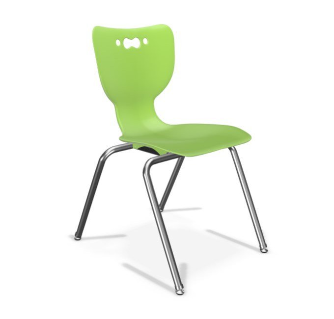 MooreCo Hierarchy Hard seat Hard backrest Green Chrome